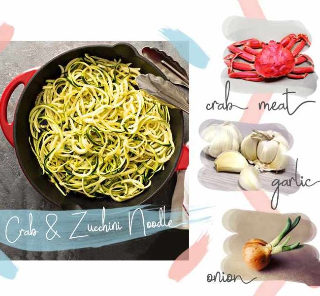 Crab and Zucchini Noodles