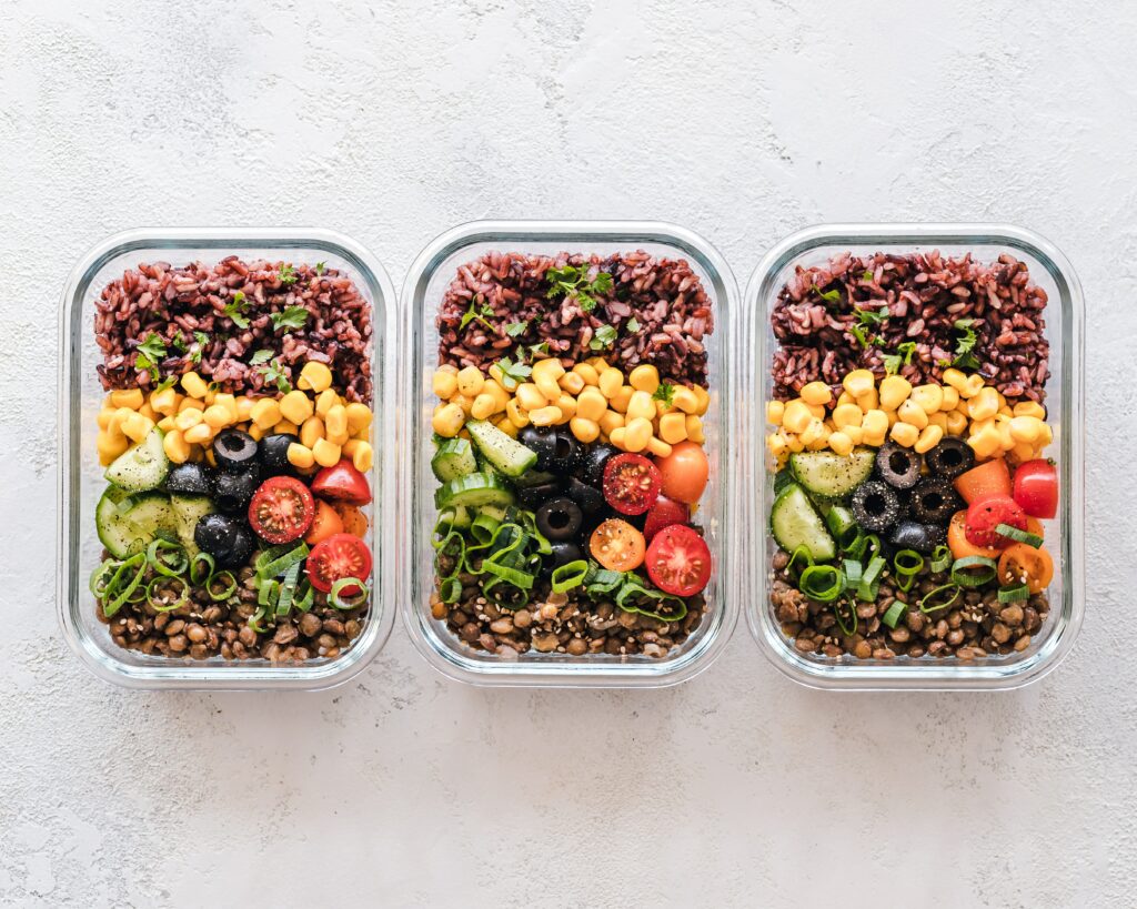 food in containers
